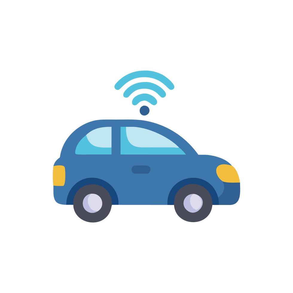 Charming Smart Car Icon for City Travel vector