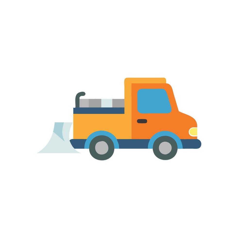 Stylish Snow Plow Truck Icon for Winter Services vector