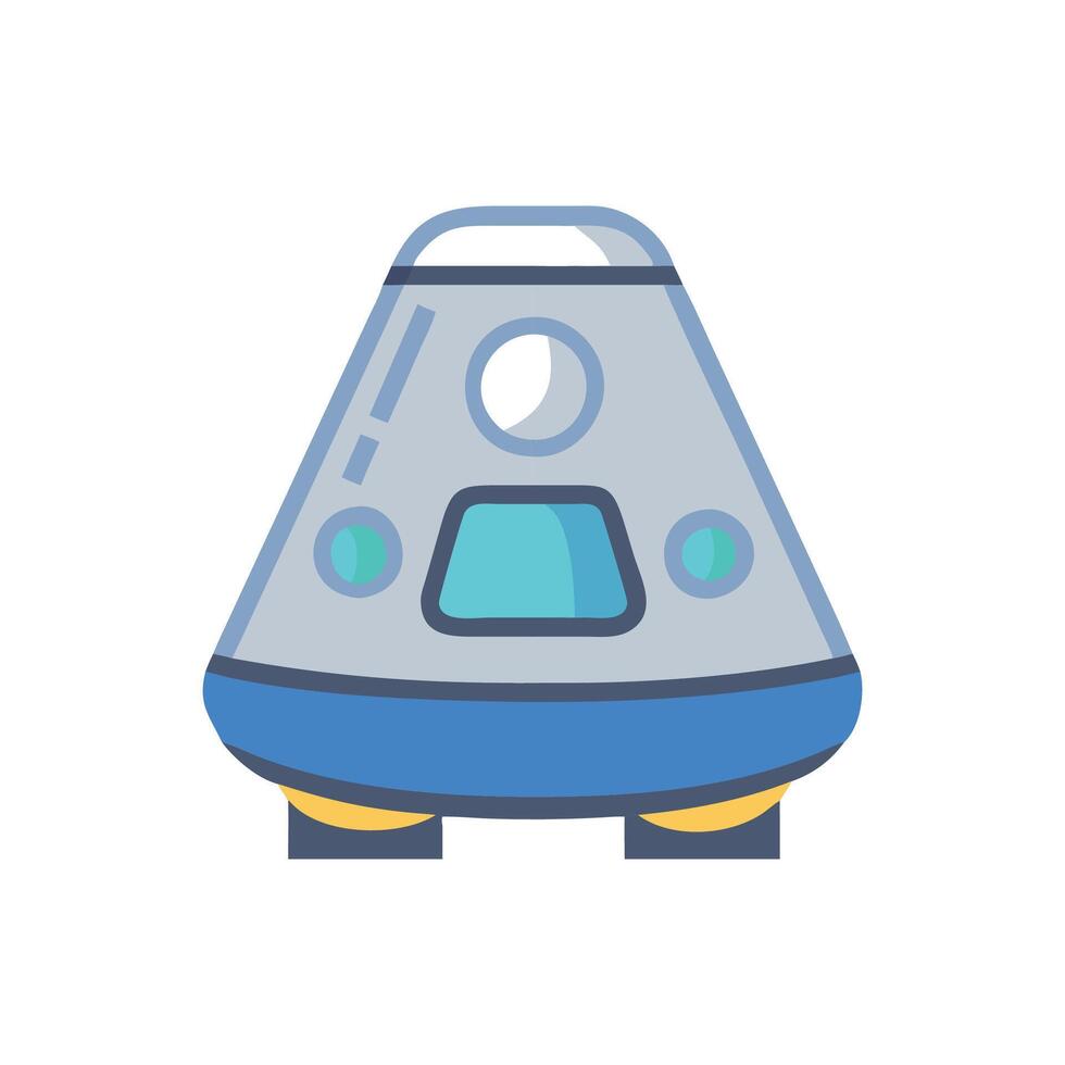 Exciting Space Capsule Icon for Astronaut Missions vector