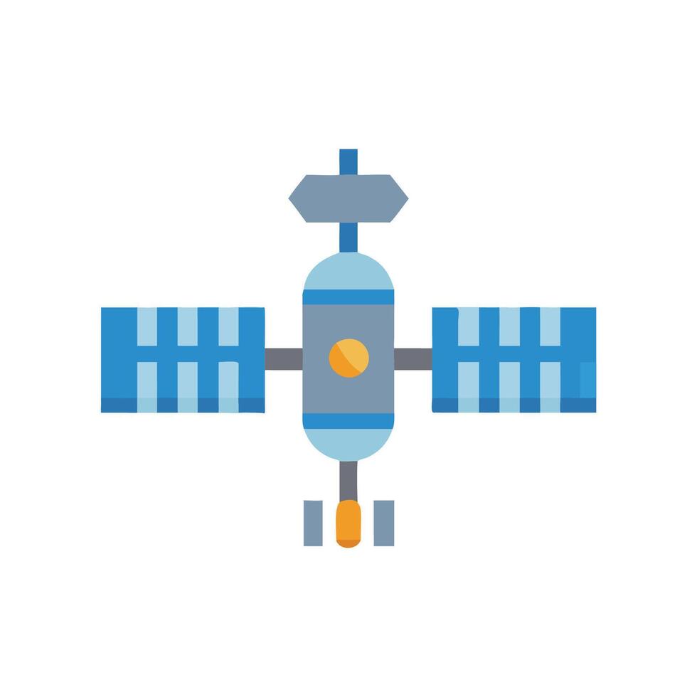 Creative Space Station Icon for Space Exploration vector