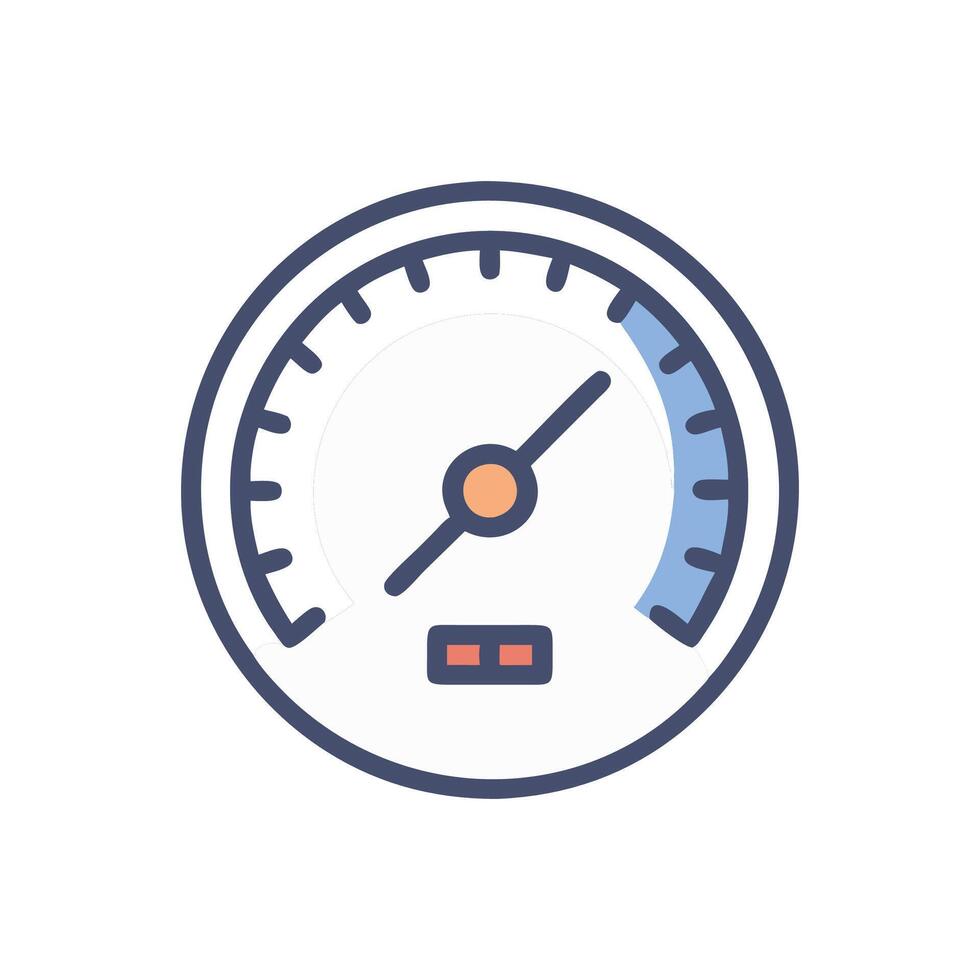Creative Speedometer Icon for Dashboard Design vector