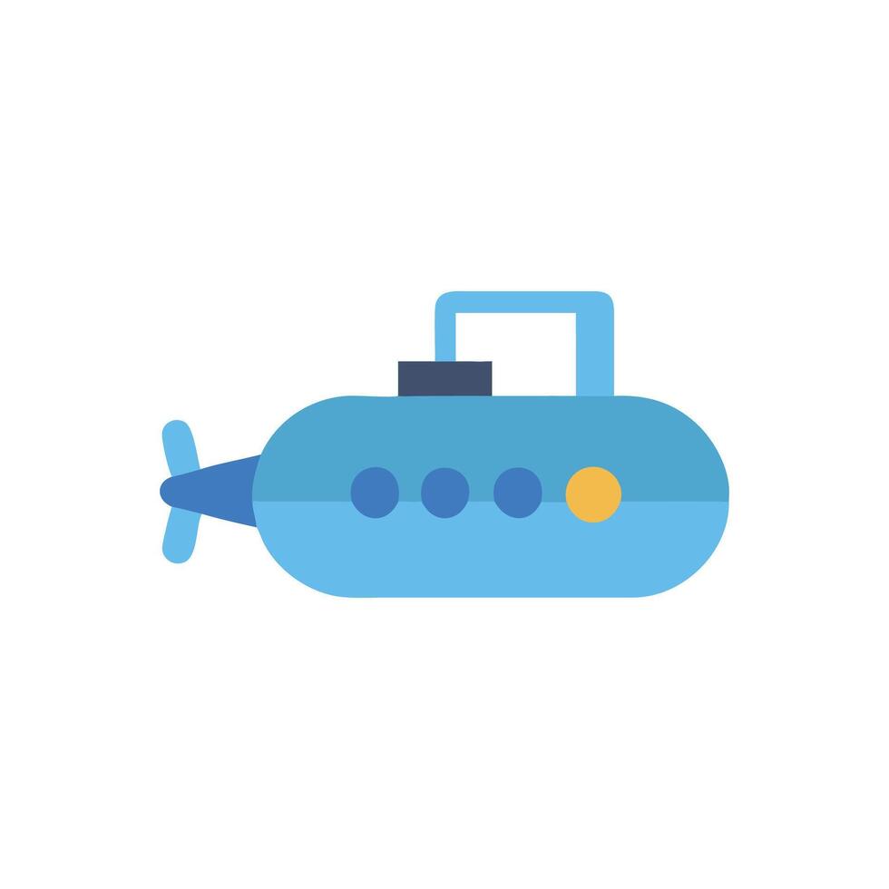 Stylish Submarine Icon for Deep Sea Exploration vector