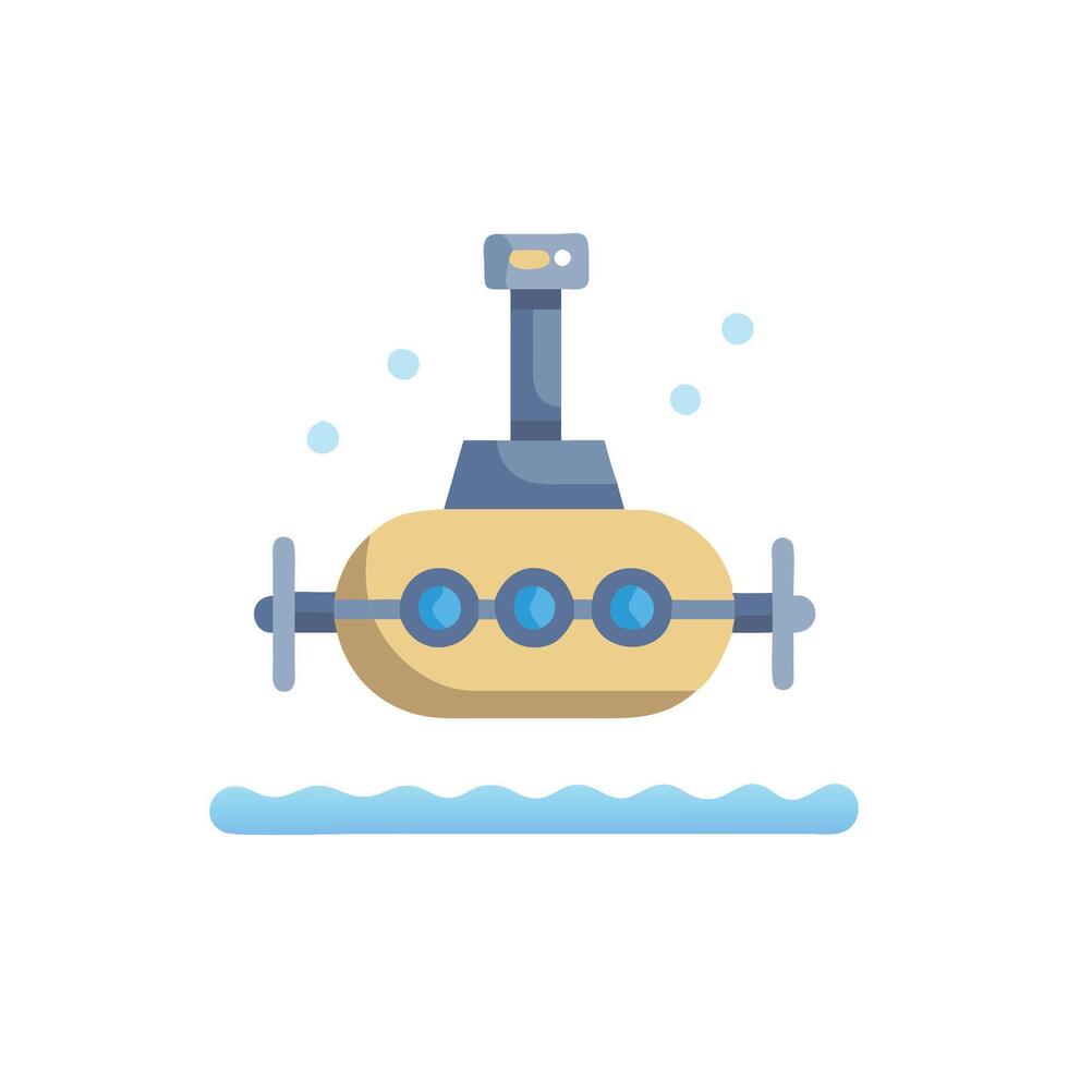 Charming Periscope Icon for Undersea Adventures vector