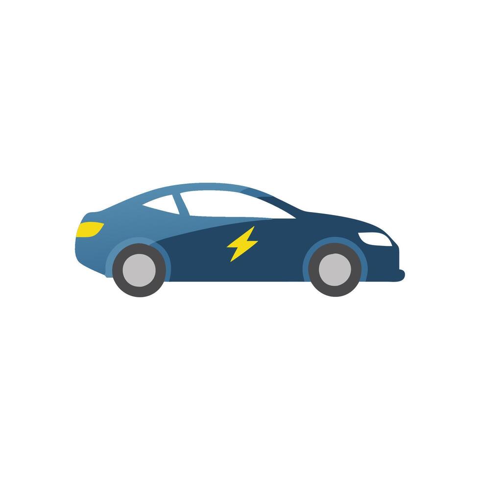 Creative Tesla Car Icon for EcoFriendly Future vector