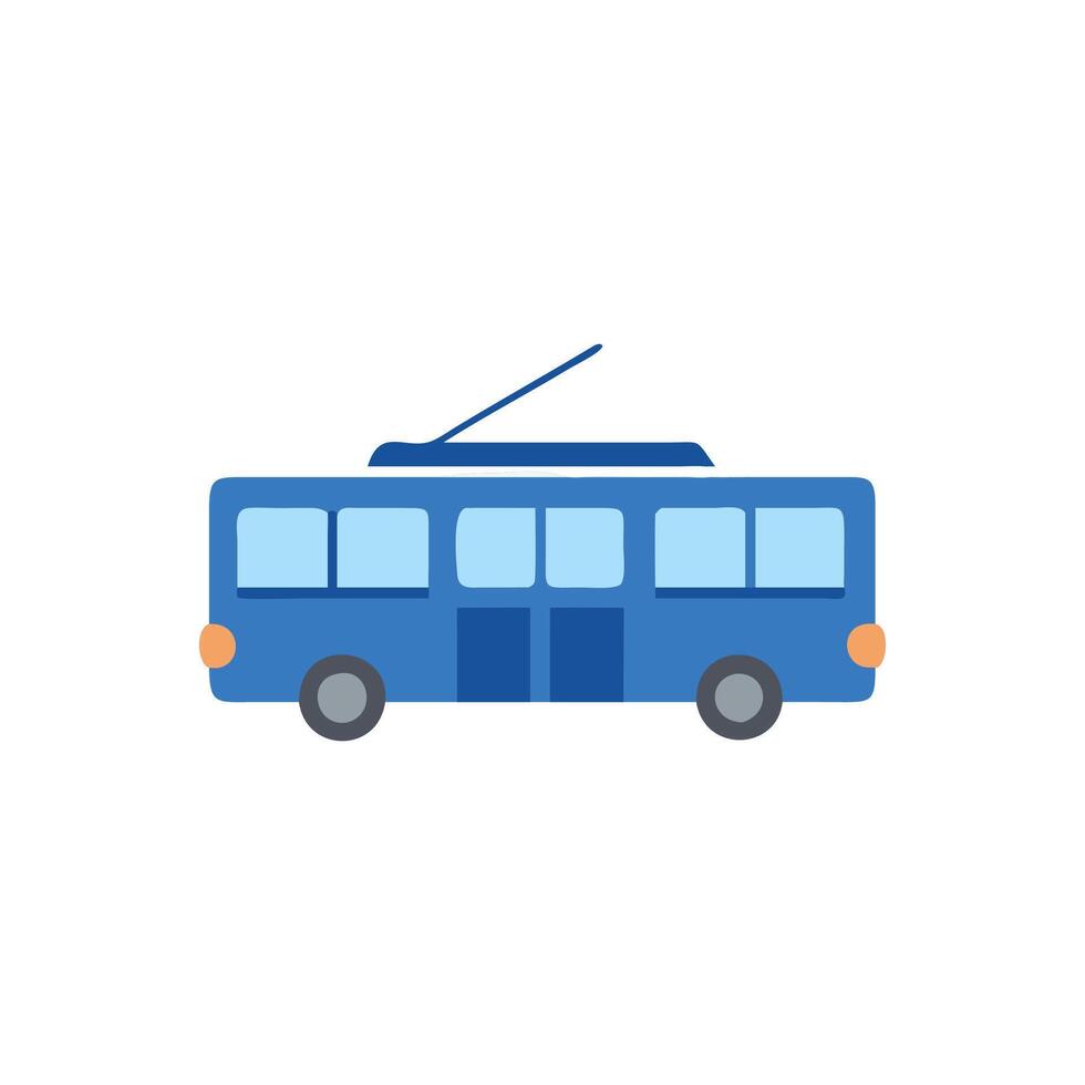 Creative Trolleybus Icon for Efficient Transport vector