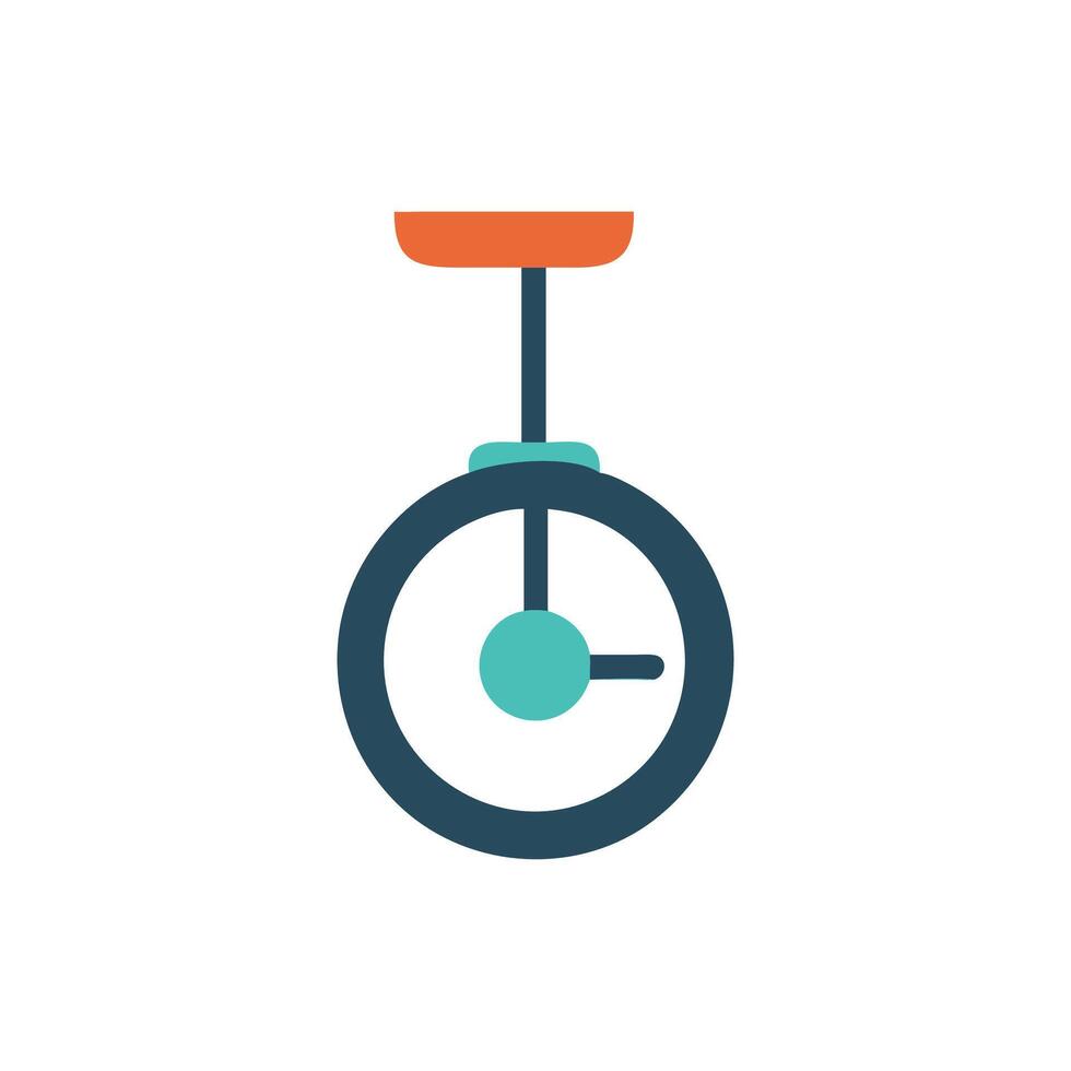 Playful Unicycle Icon for Fun Rides vector