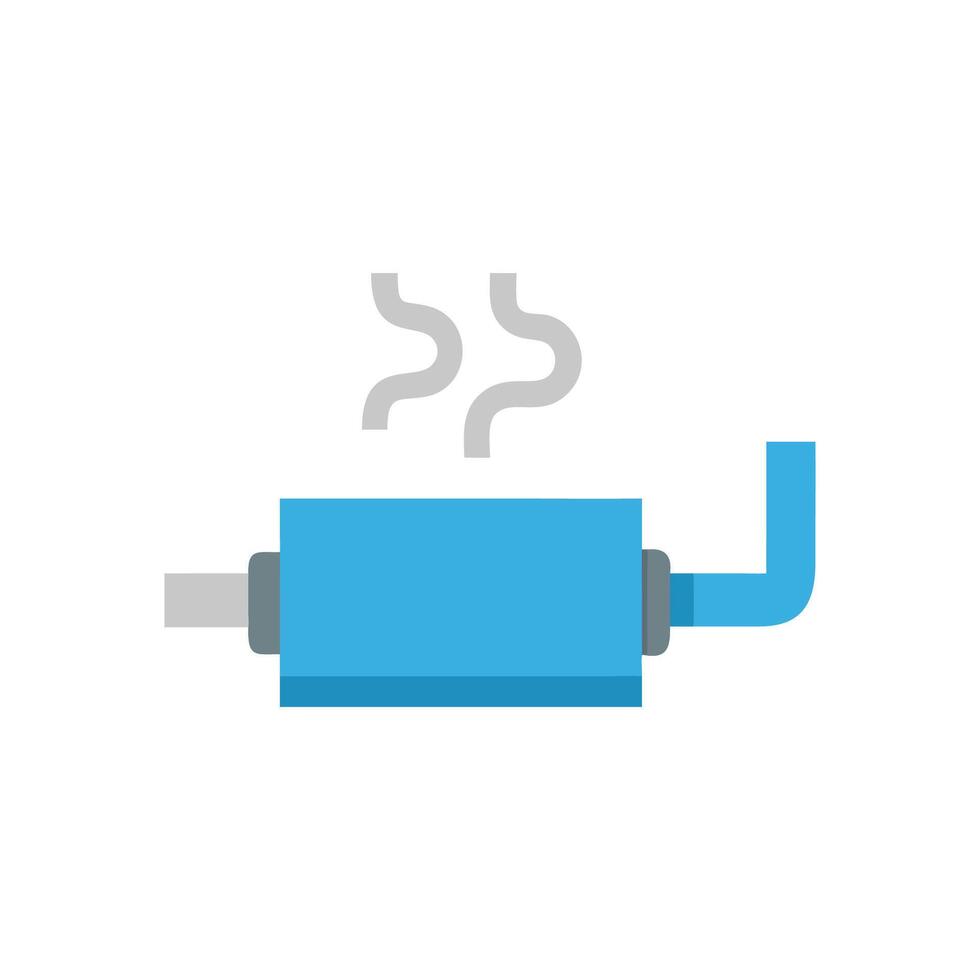 Stylish Vehicle Exhaust Icon for Eco Awareness vector