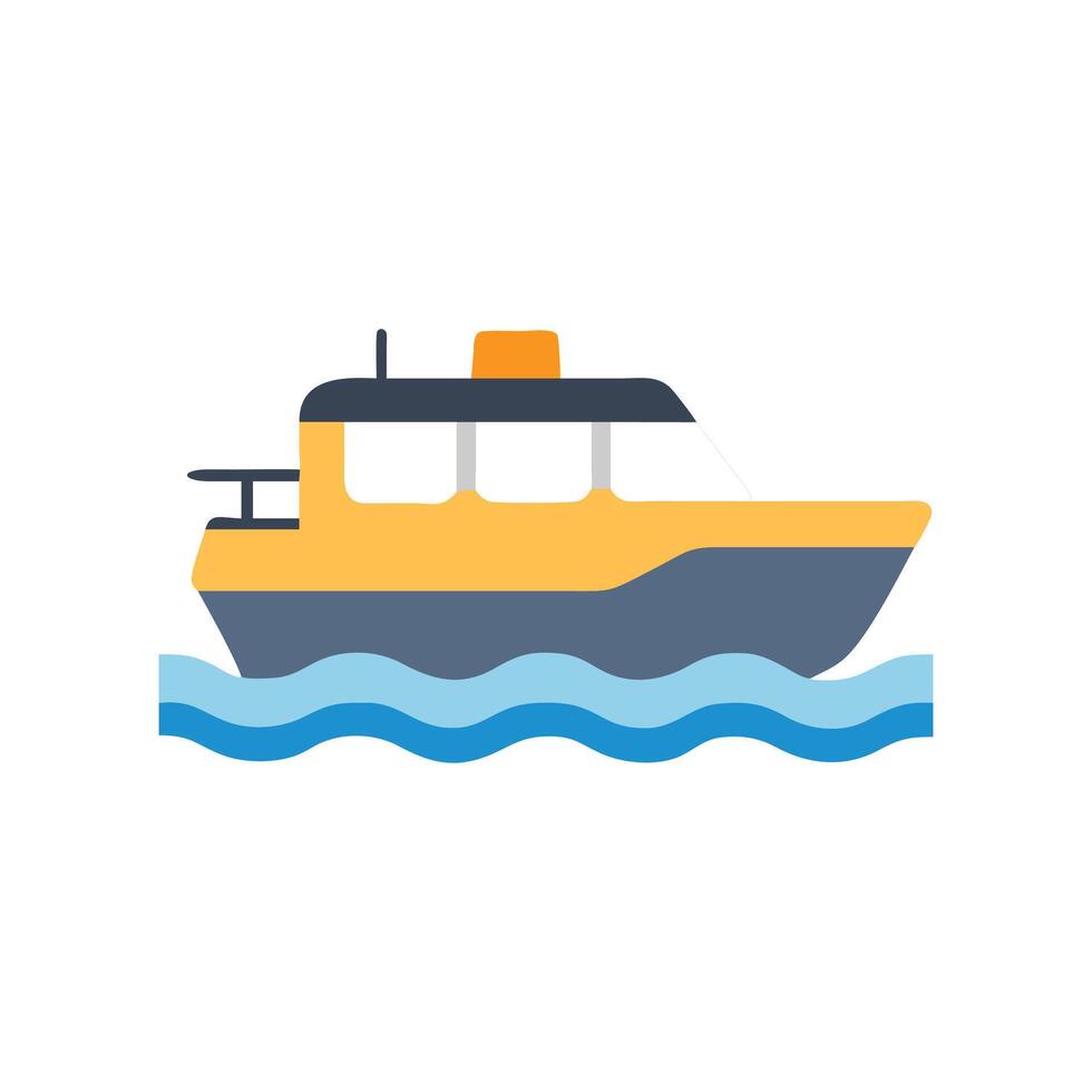 Dynamic Water Taxi Icon for Coastal Services vector