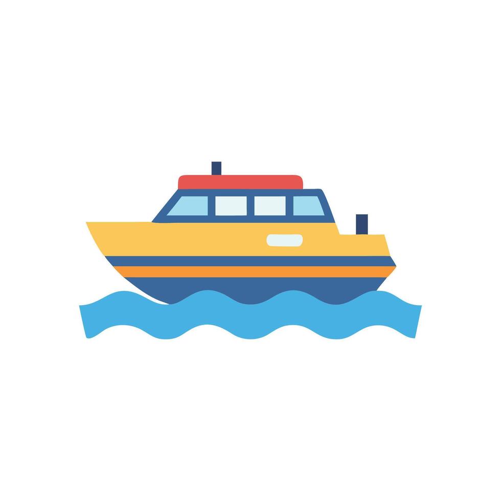Convenient Water Taxi Icon for Urban Travel vector