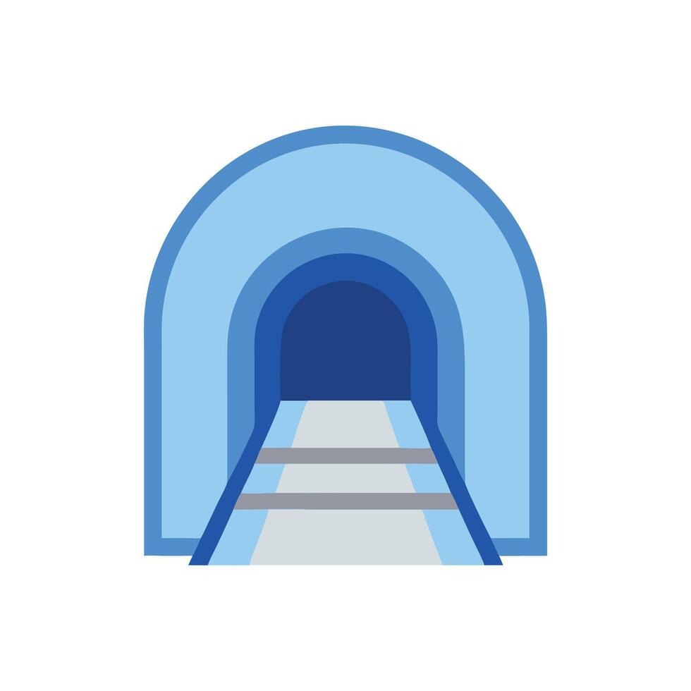 Charming Tunnel Icon for Subterranean Transport vector