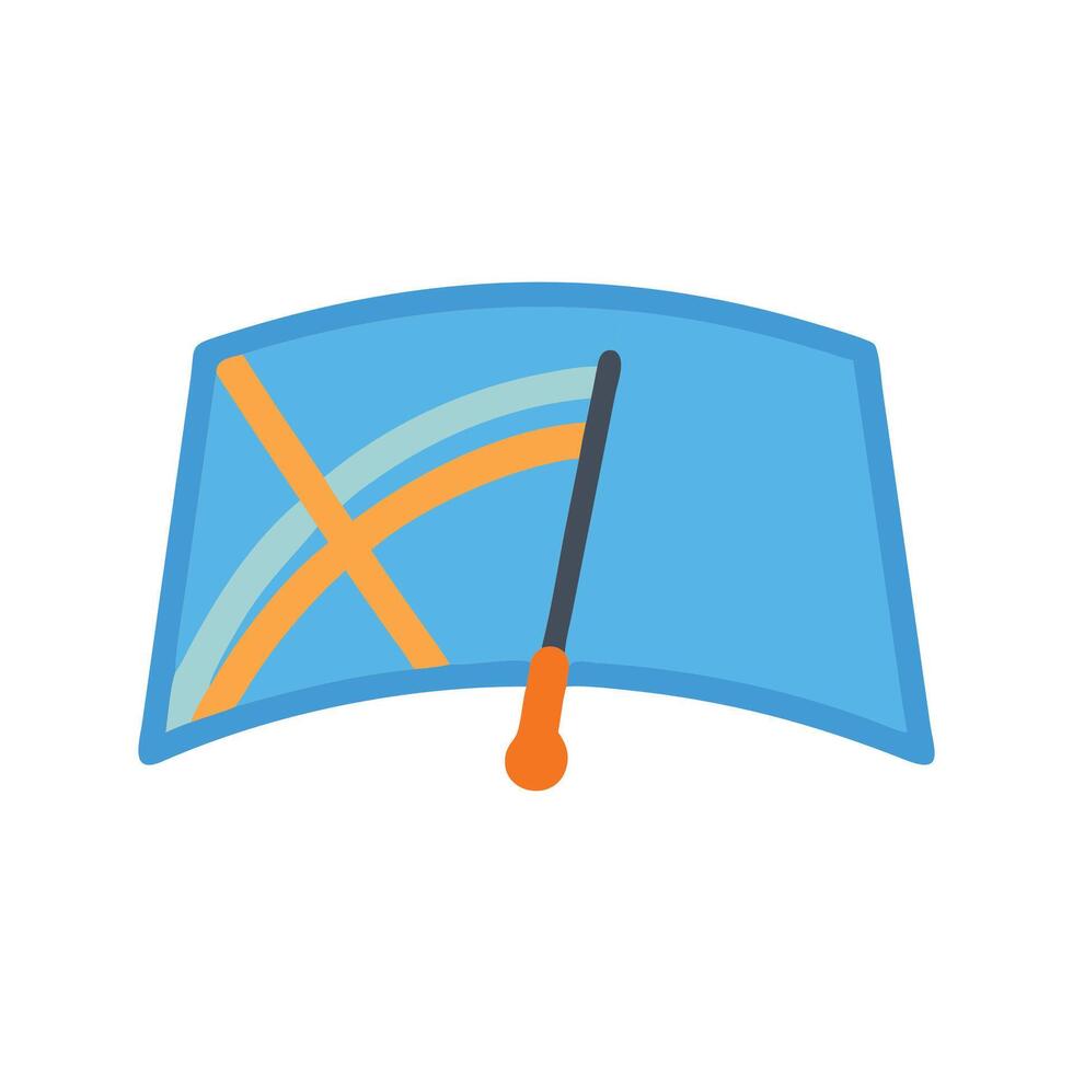 Dynamic Windshield Wipers Icon for Rainy Days vector