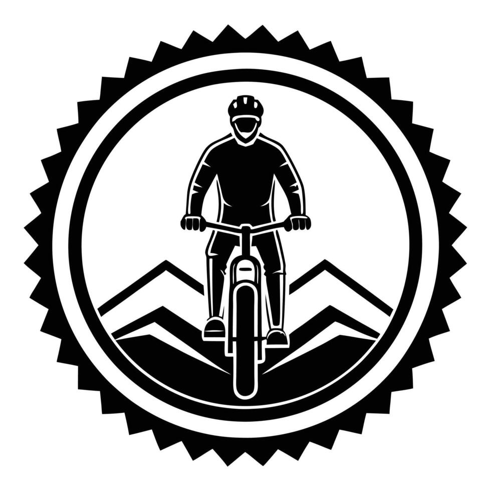Adventure Bike Ride Silhouette vector