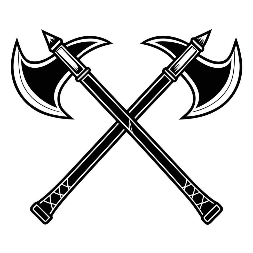 Simple Crossed Axes Icon vector