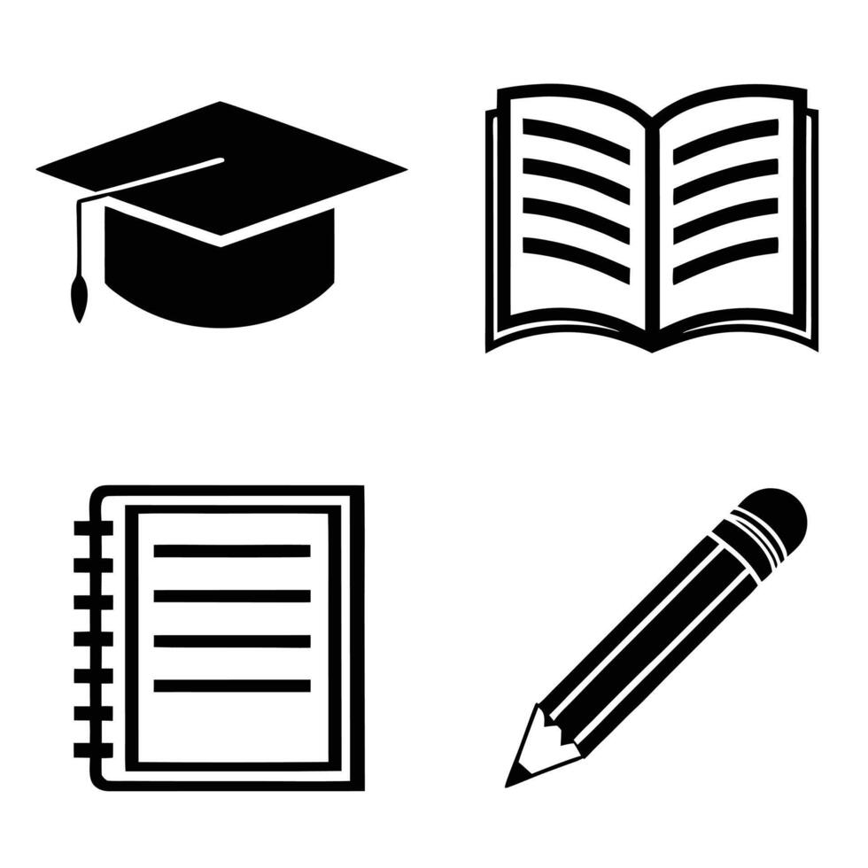 Set of School and Study Icons vector