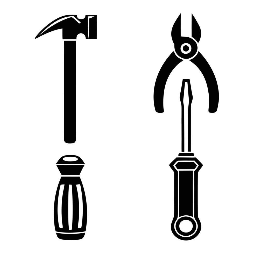 Icons of Essential Tools vector
