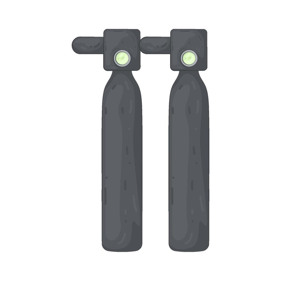 Trimix Gas Cylinder vector