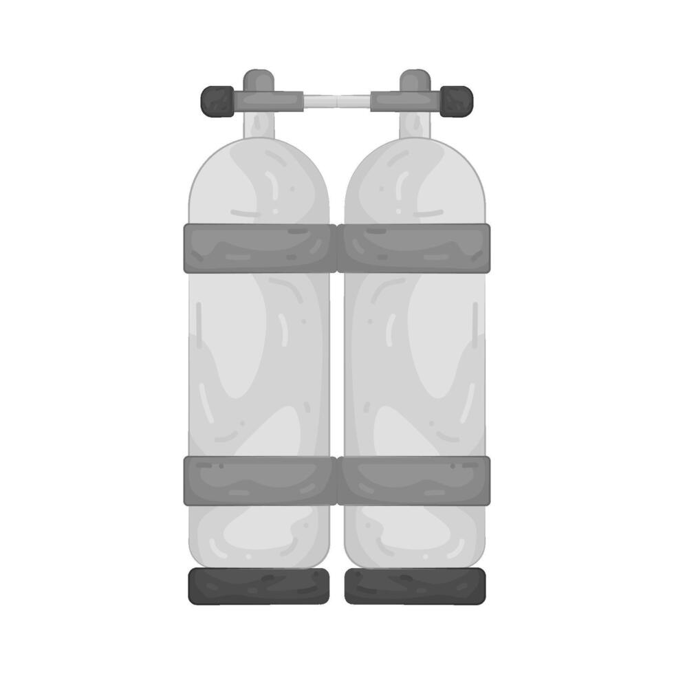 Twin Scuba Tanks vector