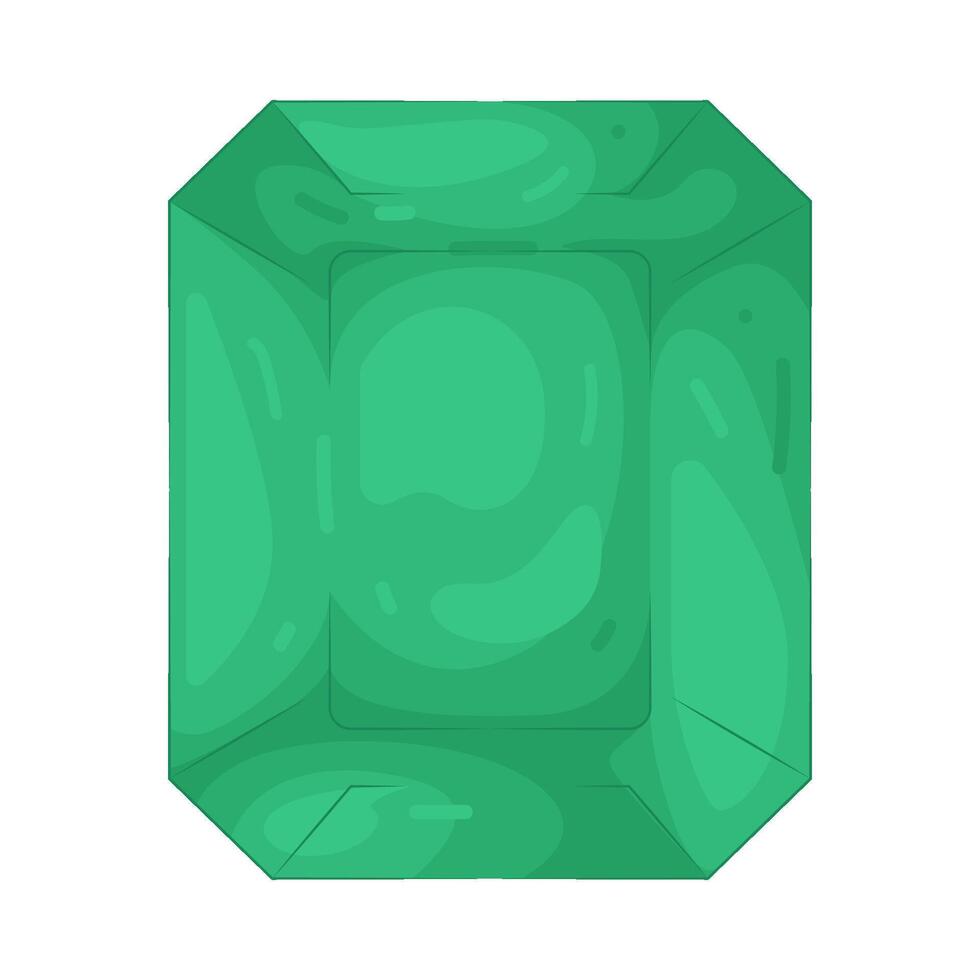 Illustration of Emerald shine vector