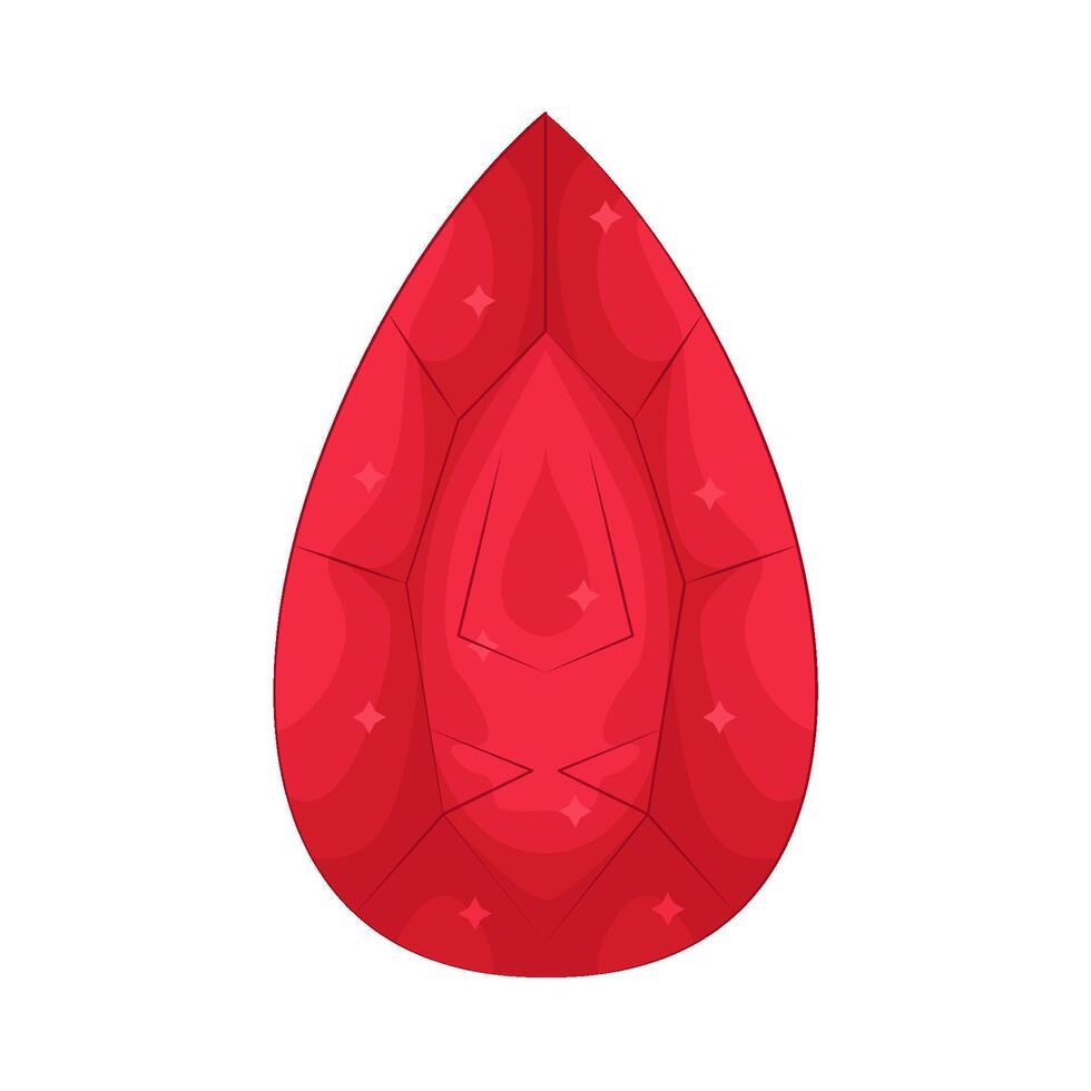 Illustration of Ruby shine vector