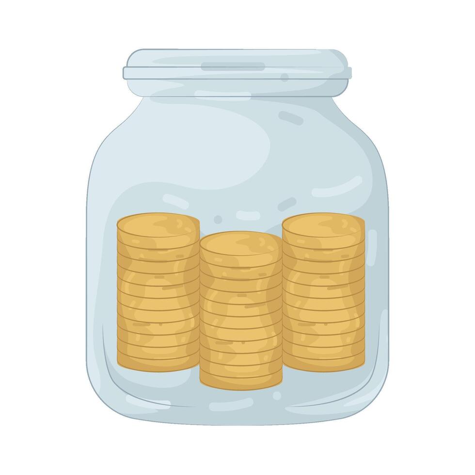 illustration of tip jar vector