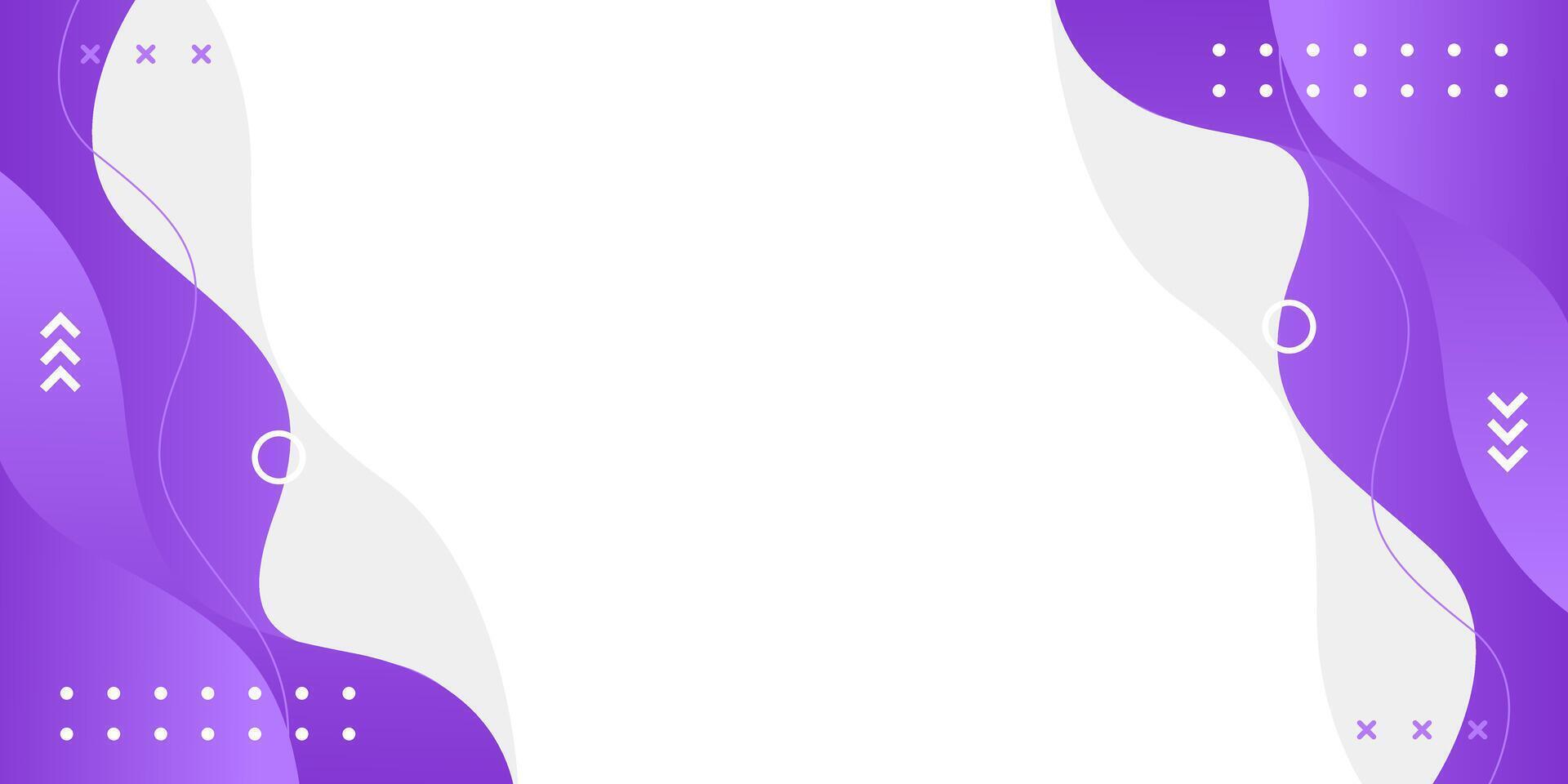 Modern purple wave background with geometric shapes, Abstract wallpaper vector