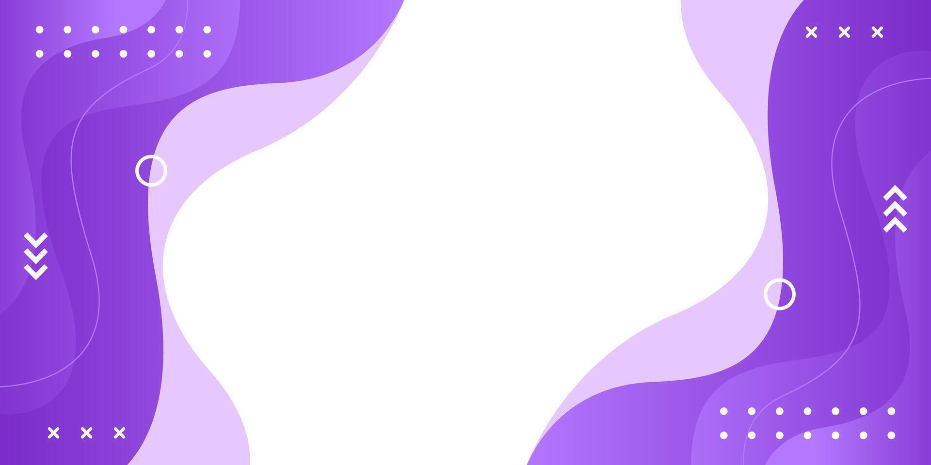 Abstract purple fluid wave background, geometric wallpaper design vector