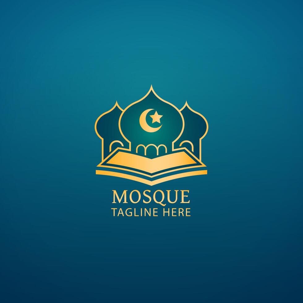 Mosque Logo for islamic design and post design vector