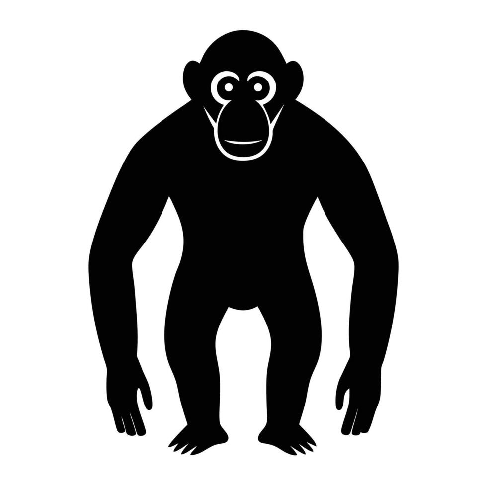 Stylish Chimpanzee Art vector
