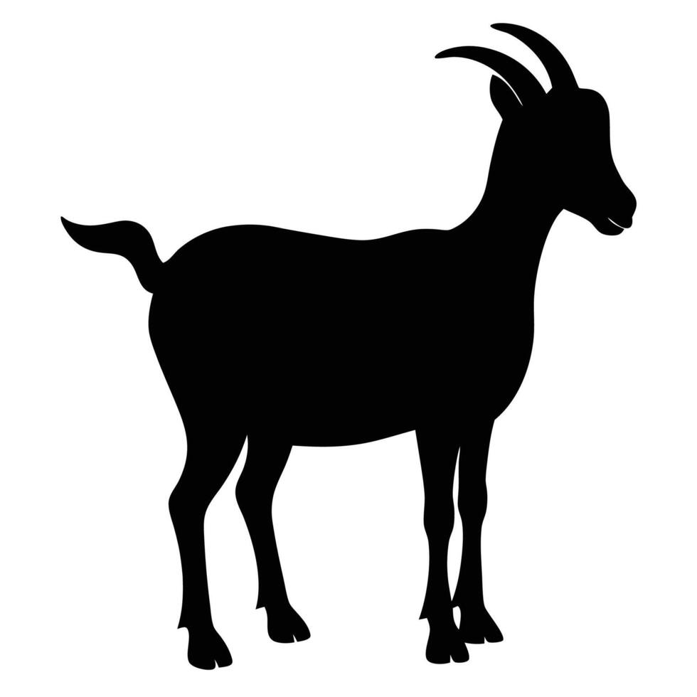 Goat Outline Clipart vector