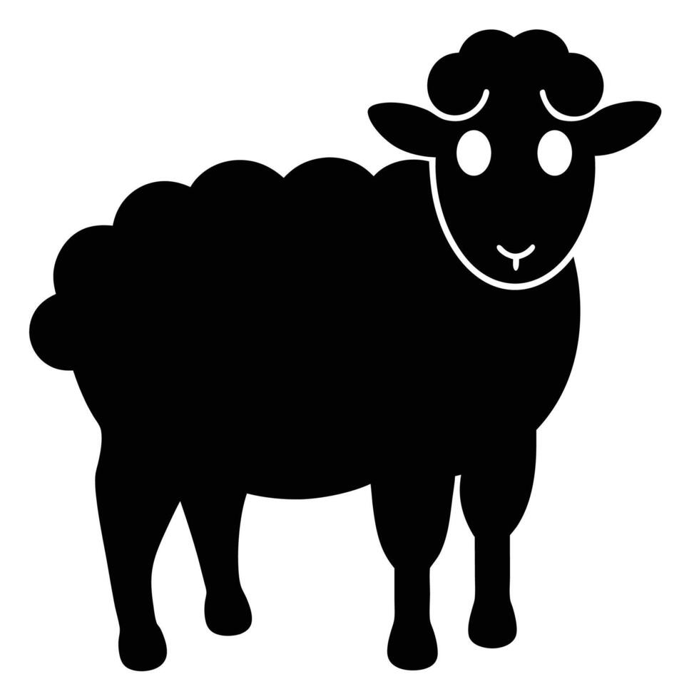 Charming Sheep Silhouette Clipart for Farm and Rural Design Projects vector