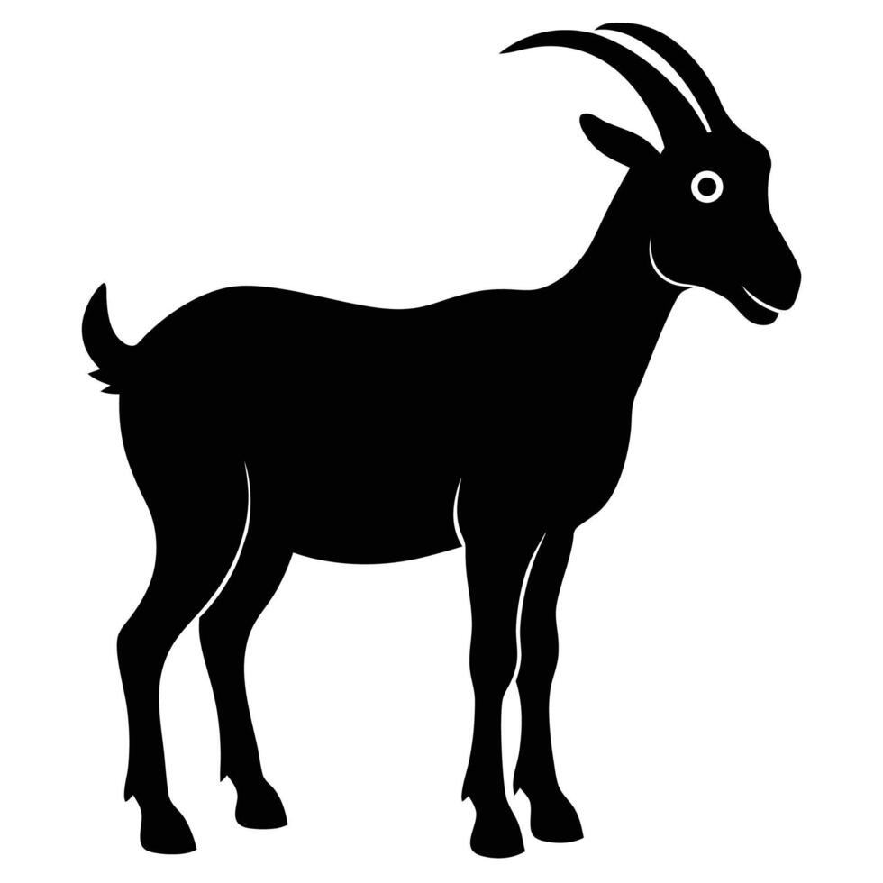 Goat Silhouette Artwork Design vector