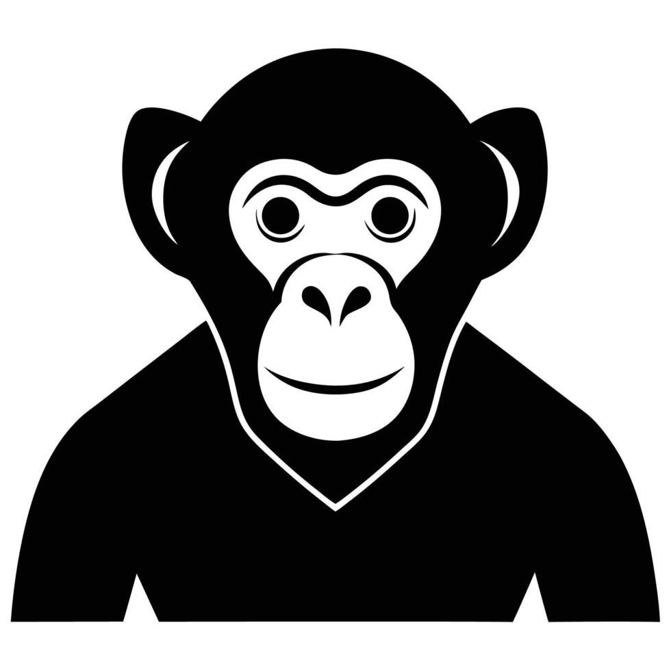 Creative Chimpanzee Symbol vector
