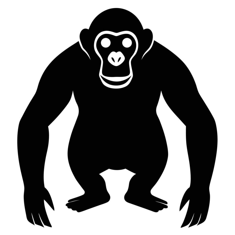 Chimpanzee Graphic Icon vector