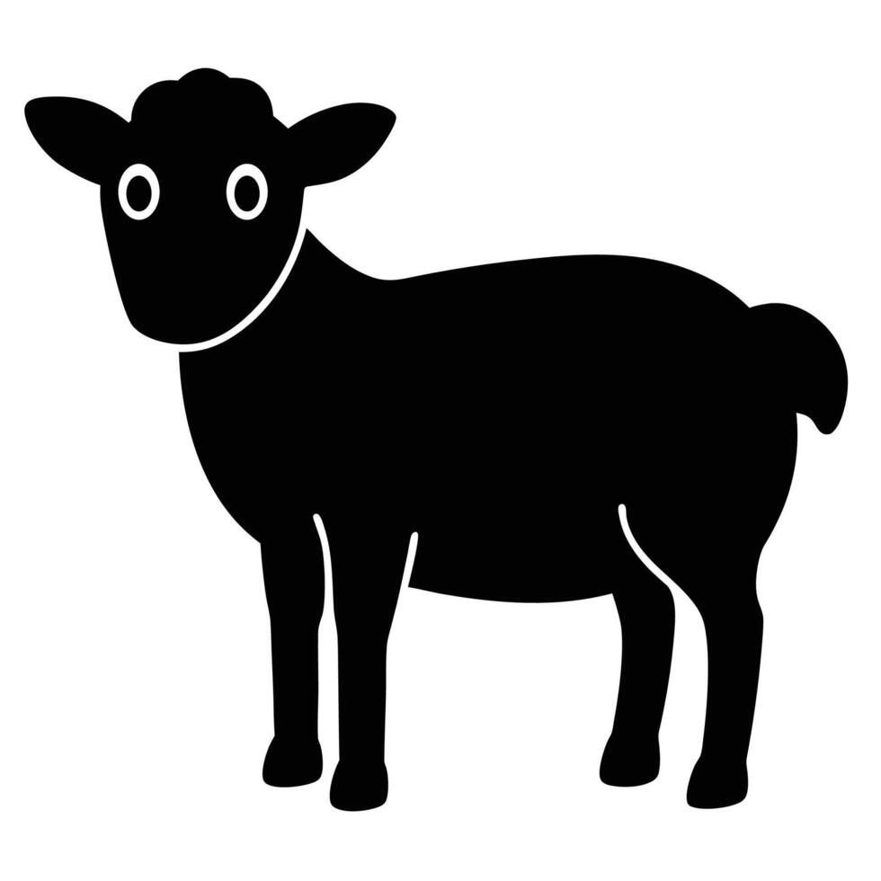 Whimsical Sheep Silhouette Clipart for Creative Farm Projects vector