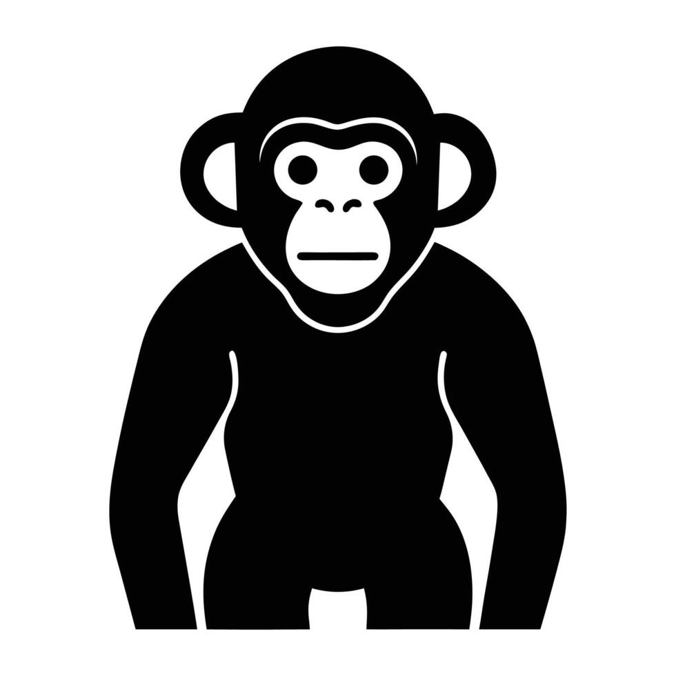 Chimpanzee Icon Design vector