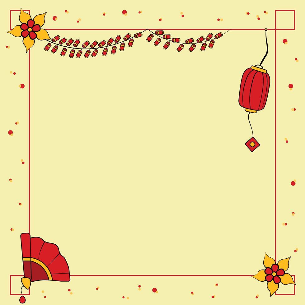 Elegant Chinese New Year Border Design vector