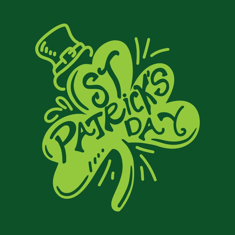 St Patrick's Day art and illustration vector