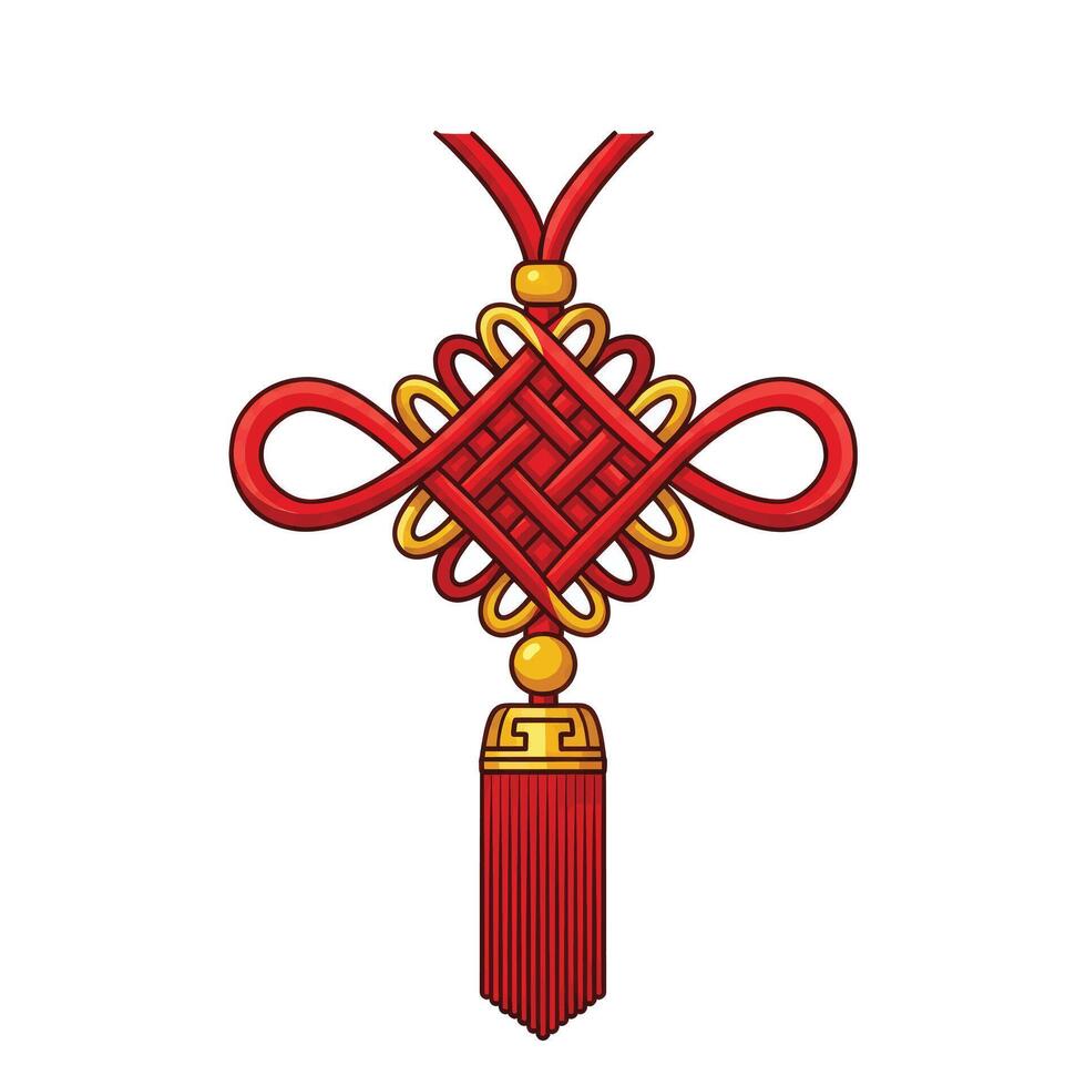 A chinese symbol with a red cross on it vector
