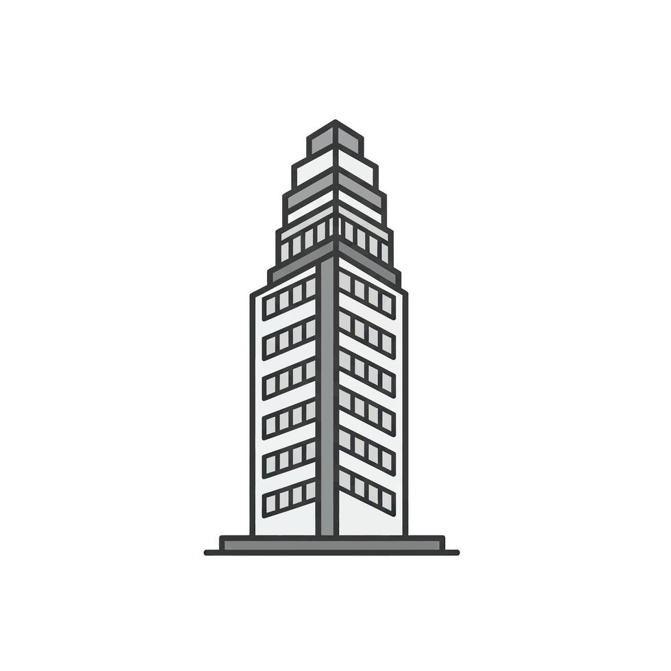 A building with a tall tower on top vector