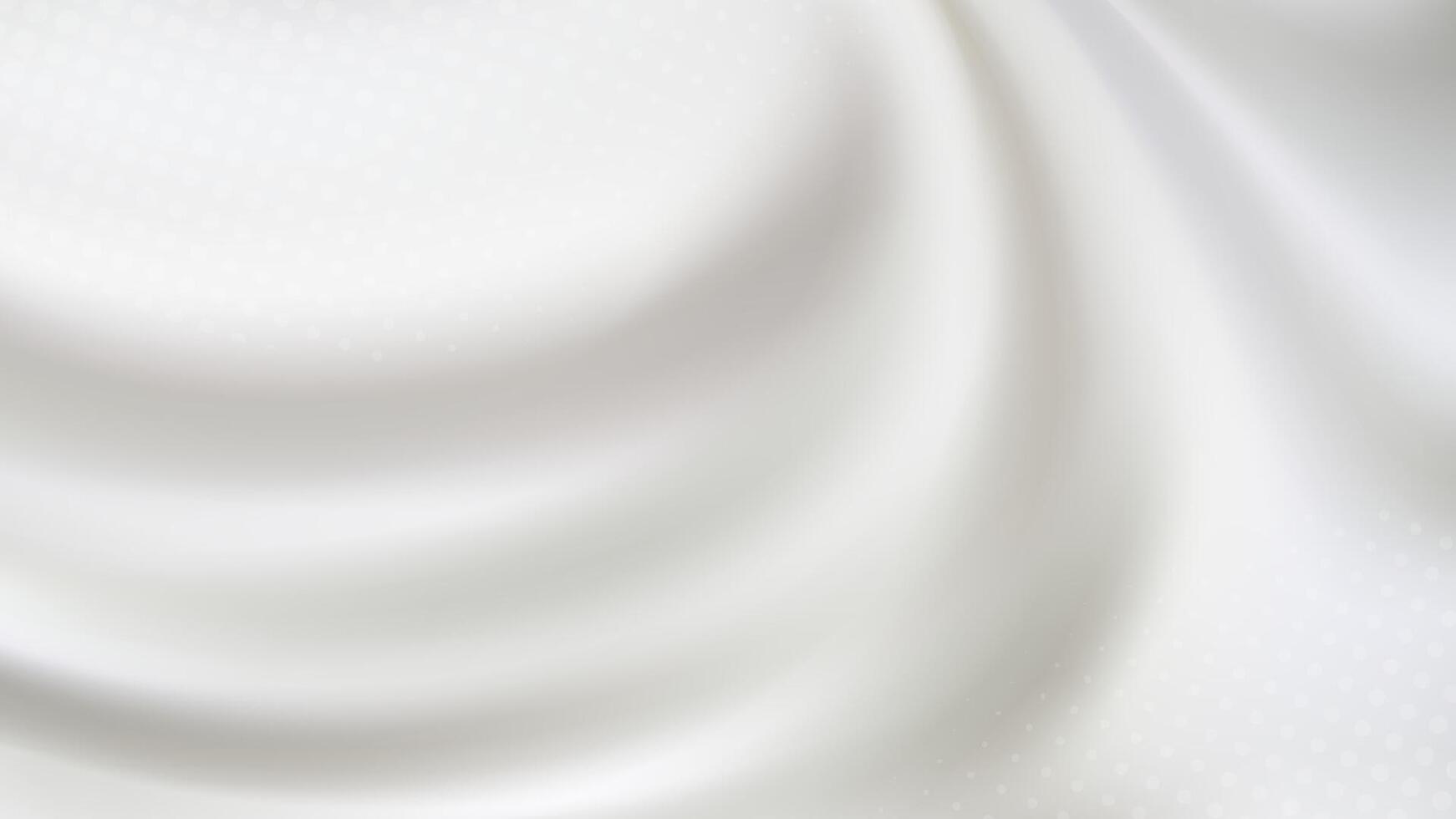 Abstract background with swirling white silk texture. vector