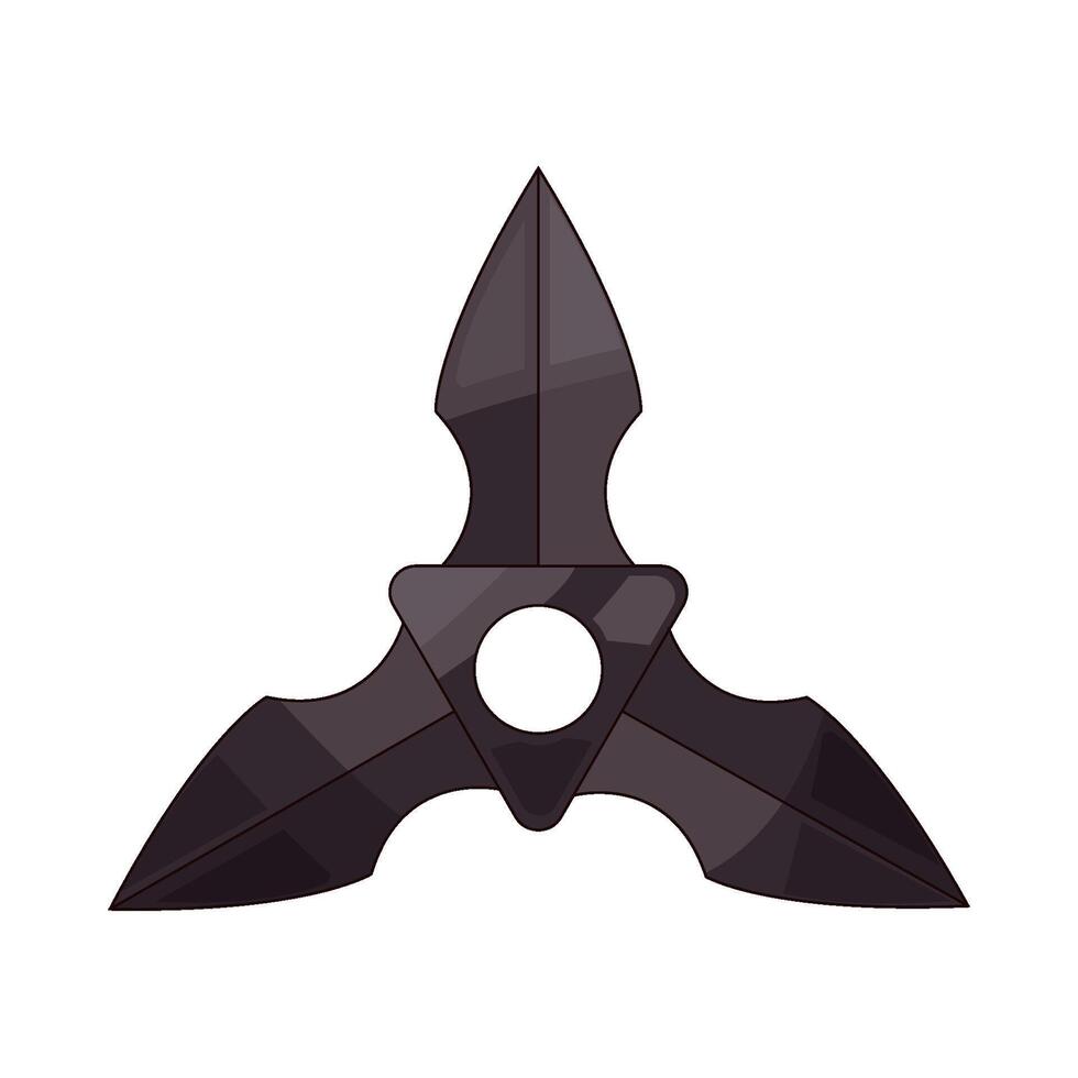 shuriken with sharpness illustration vector