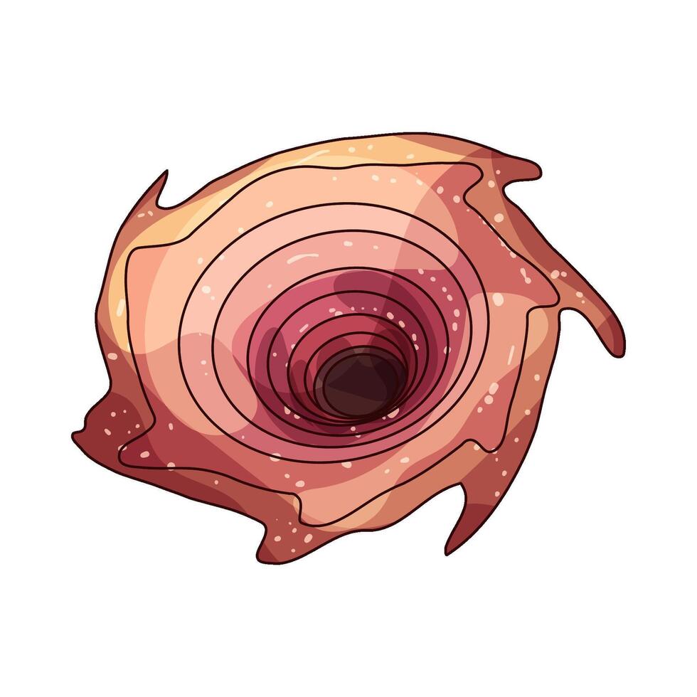 space wormhole illustration vector