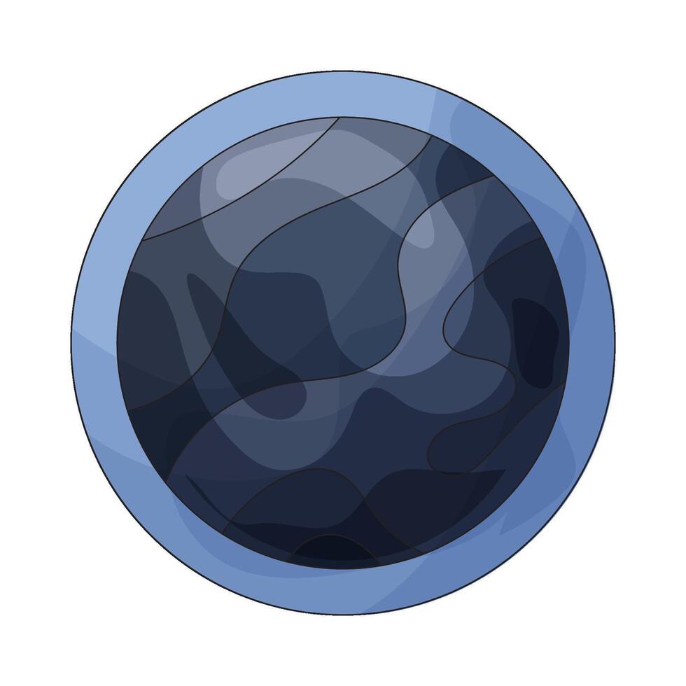 dark planet illustration vector