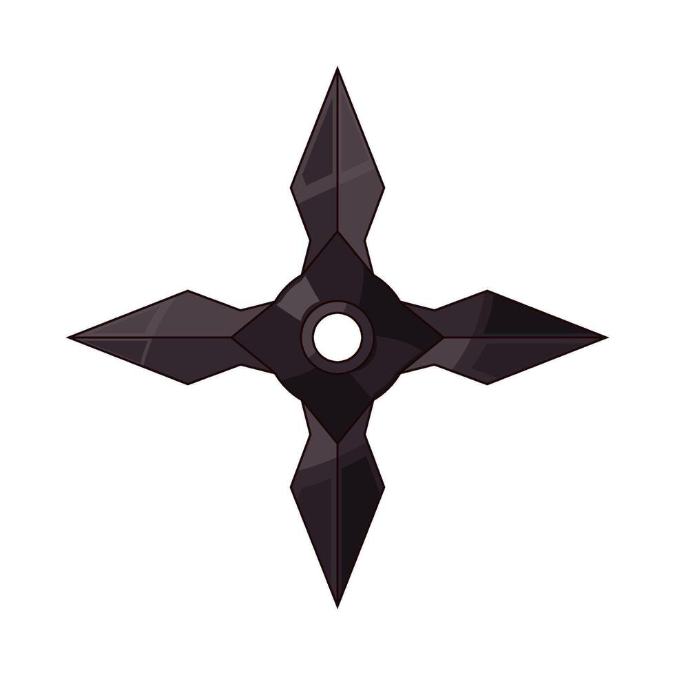 illustration of a shuriken vector