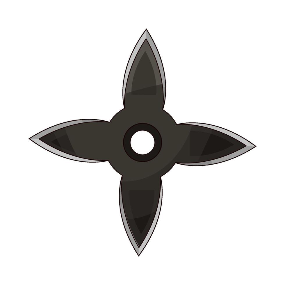 illustration of shuriken with sharpness vector