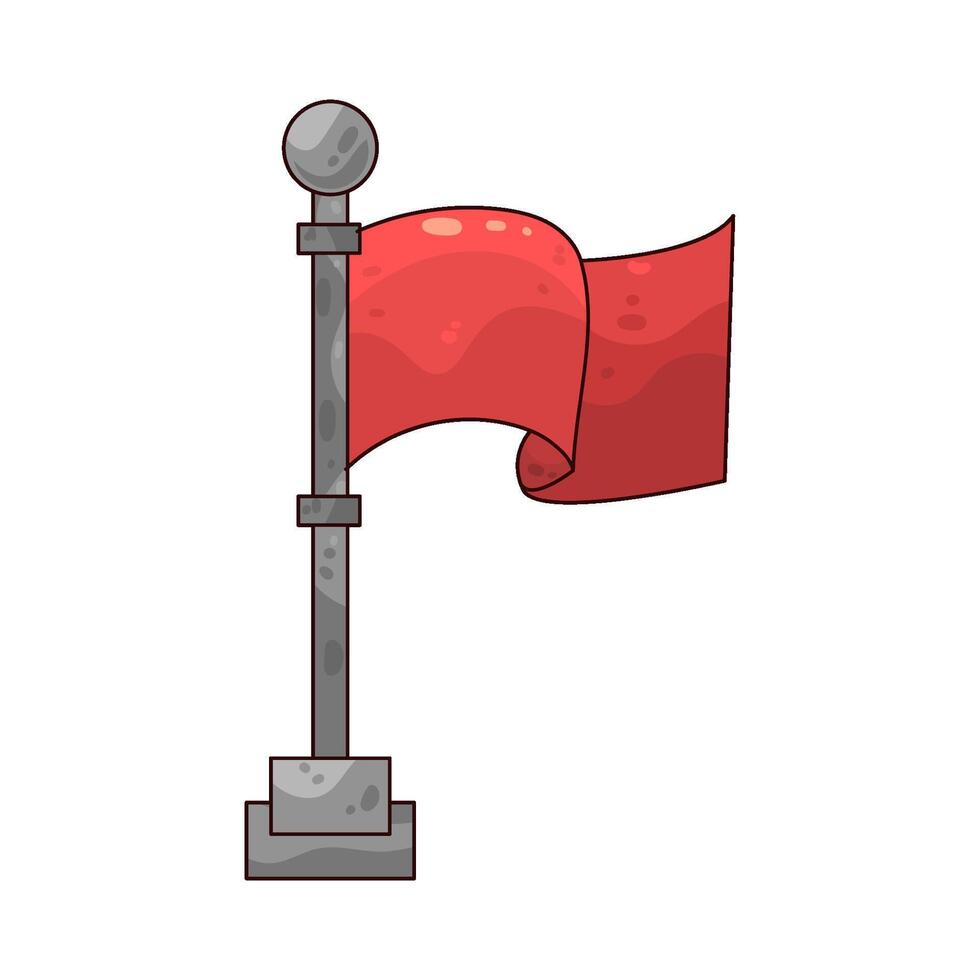 Space Red Flag vector