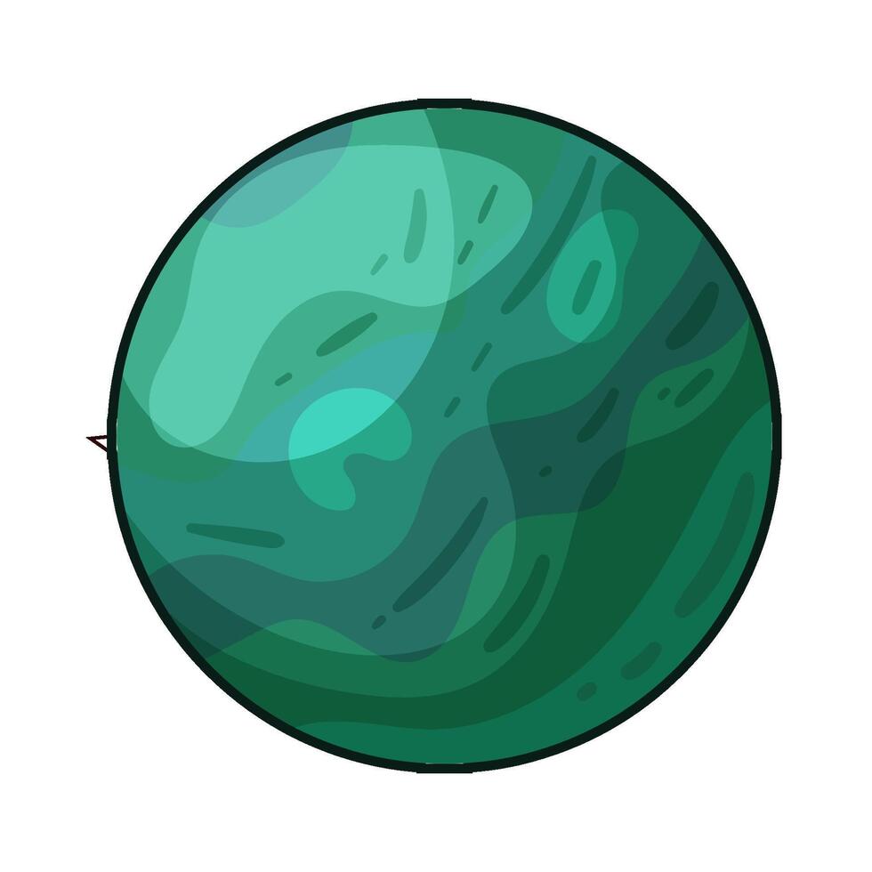 alien planet illustration vector