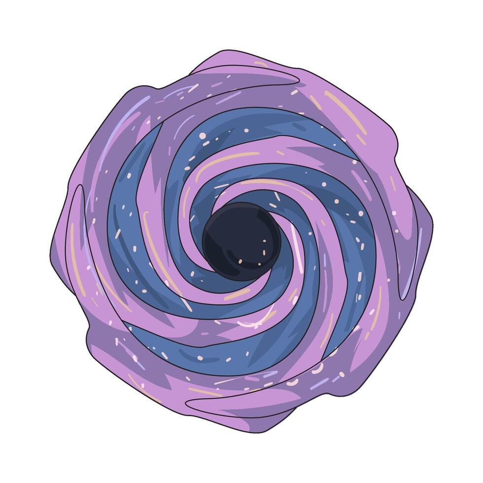 illustration of wormhole vector