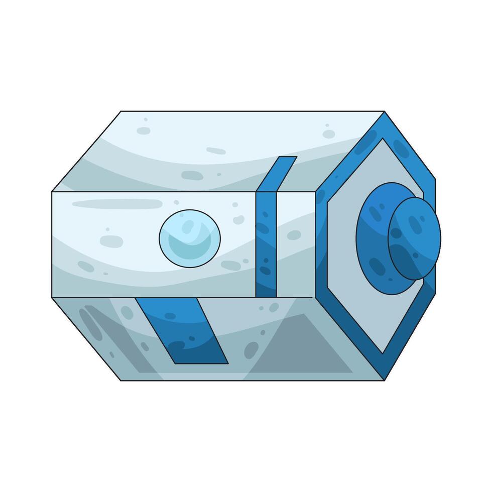 space laboratory illustration vector