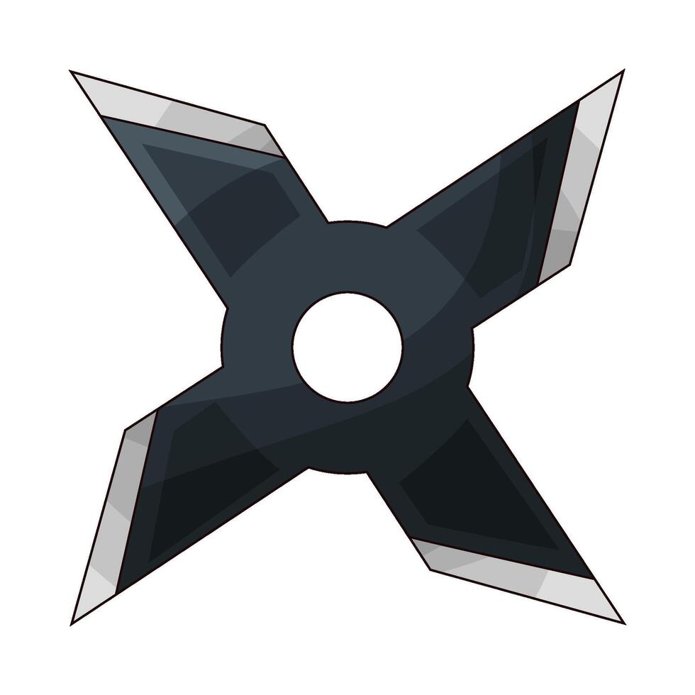 The shuriken looked sharp illustration vector